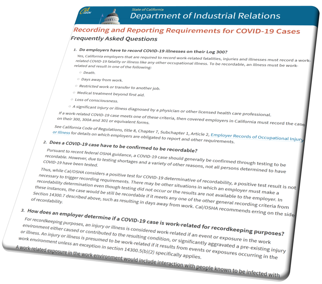 Cal/OSHA Establishes a Presumption of Work Relatedness in new COVID-19 ...