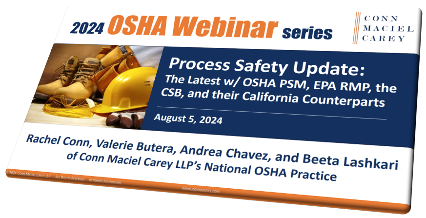 Process Safety Update: OSHA's PSM Standard, EPA's RMP Rule, the ...