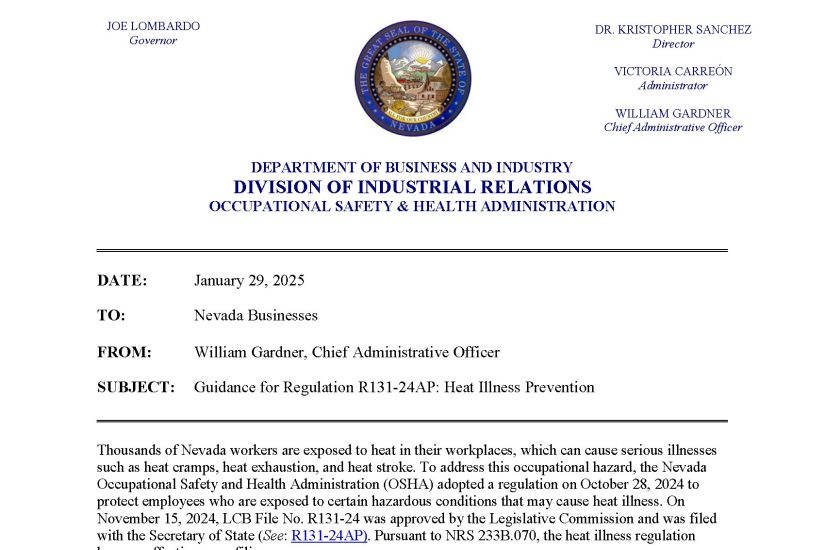2025 01 29 Heat Illness Prevention Guidance Page 01
