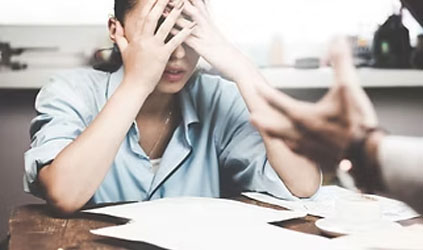 Angry Boss Violently Shouting At Employee
