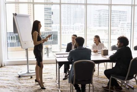 Employer Retaliation Prevention Training In Conference Room