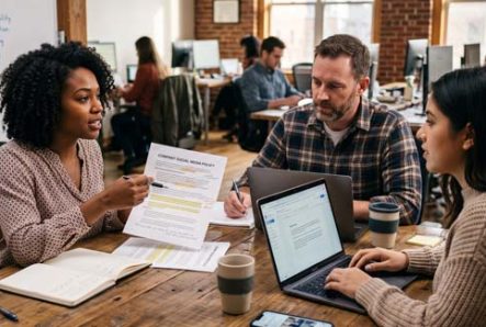 Business Group Creating Social Media Policy For Employees